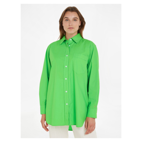 Light Green Ladies Shirt Tommy Hilfiger - Women
