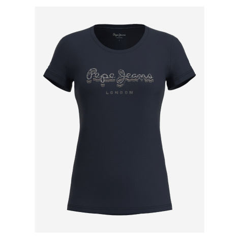 Tmavomodré dámske tričko Pepe Jeans Beatrice