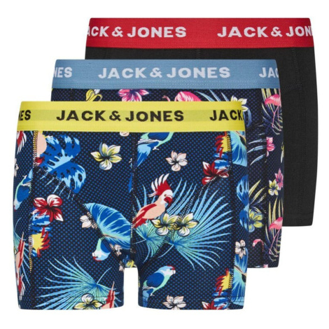 Jack & Jones Junior Nohavičky  tmavomodrá / zmiešané farby / čierna