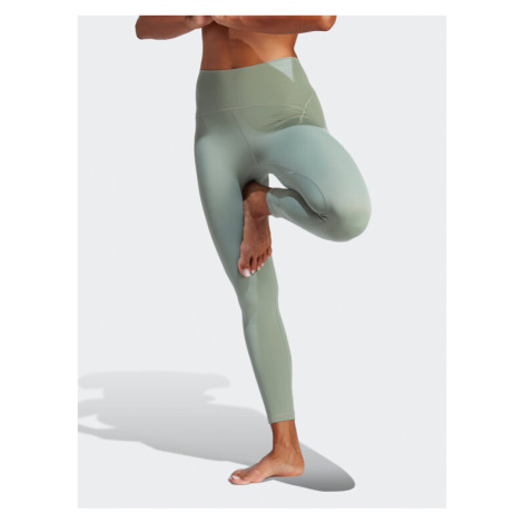 Adidas Legíny Yoga Studio Luxe 7/8 Leggings HR5414 Zelená