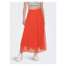 Orange Ladies Maxi Skirt ONLY Lavina - Women