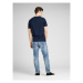 Jack&Jones Tričko Corp Logo 12137126 Tmavomodrá Slim Fit