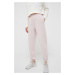 Bavlnené tepláky New Balance WP31503SOI-SOI, ružová farba, jednofarebné