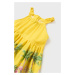 Šaty pre bábätká Mayoral žltá farba, mini, áčkový strih