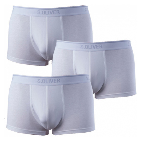 3PACK pánske boxerky S.Oliver biele (26.899.97.4243.12B7)