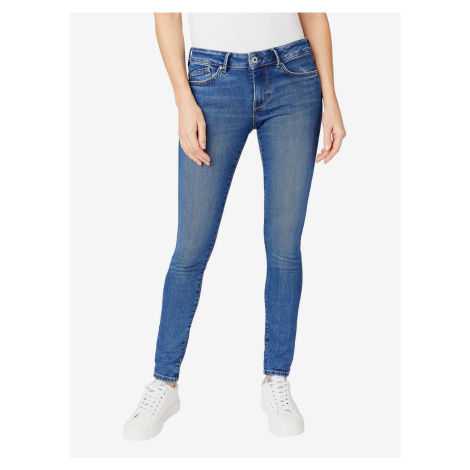 Tmavomodré dámske skinny fit rifle Pepe Jeans Regent