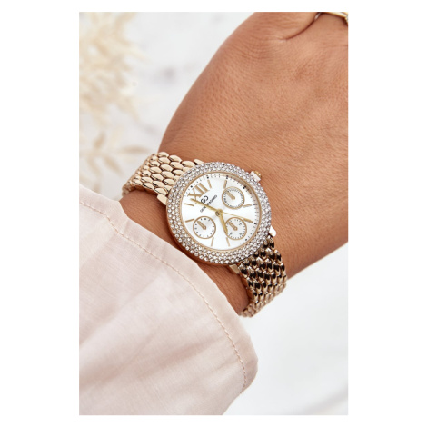 Women's watch decorated with cubic zirconia Giorgio&Dario Gold