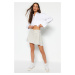 Trendyol Beige Visible Pocket Bag Woven Shorts Skirt