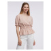 Orsay Light pink Ladies Patterned Blouse - Women