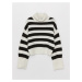 LC Waikiki Turtleneck Striped Long Sleeve Women's Knitwear Sweater