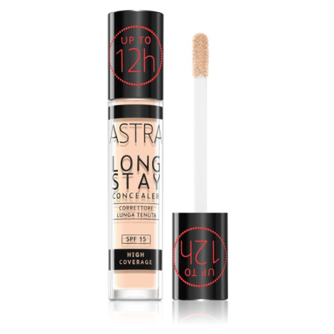 Astra Make-up Long Stay korektor s vysokým krytím SPF 15 odtieň 4,5W Peach