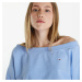 Mikina Tommy Jeans Cropped Off Shoulder Sweatshirt Blue