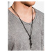 Ombre Clothing Men's necklace on the leather strap A362