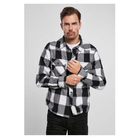 Plaid shirt white/black