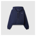 Mikina GAP Logo Fullzip Hoodie Navy Uniform