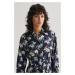 ŠATY GANT SLIM FLORAL PRINT SHIRT DRESS EVENING BLUE