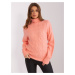 Women's peach turtleneck with braids