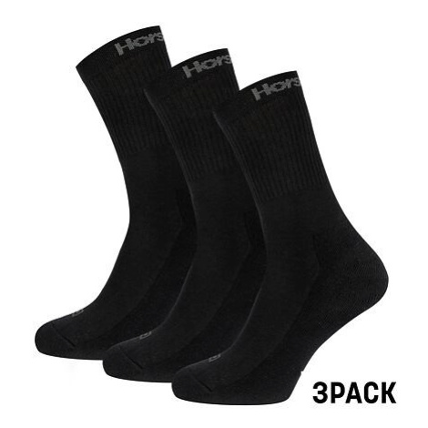 HORSEFEATHERS Ponožky Delete 3Pack - black BLACK