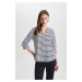 DEFACTO Regular Fit Long Sleeve Striped Shirt