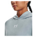 Under Armour UA RIVAL TERRY SS HOODIE Dámska fitness mikina, svetlomodrá, veľkosť