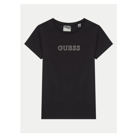 Guess Tričko J4RI49 J1314 Čierna Regular Fit