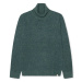 Rvlt Revolution  High-Neck Sweater 6568 - Darkpetrol  Svetre Zelená