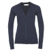 Navy blue women's pointed cardigan Russell