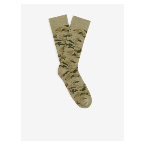 Kaki pánske army ponožky Celio Disocamou
