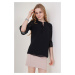 Bigdart 0415 Black Chiffon Blouse