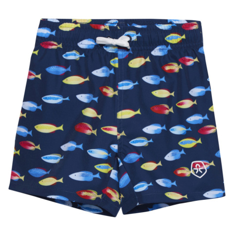 COLOR KIDS-Swim Shorts - AOP, goji berry Modrá