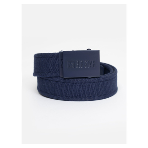 Big Star Man's Belt 240030 Navy Blue