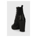 Členkové topánky Aldo Talabriryn dámske, čierna farba, na podpätku, 13631091.Talabriryn