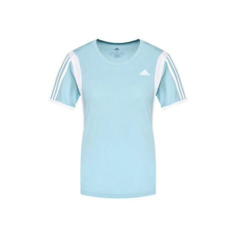 Adidas Funkčné tričko Own The Run 3-Stripes Iteration GK5277 Modrá Regular Fit