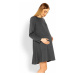 Tehotenské šaty Nathy sivé