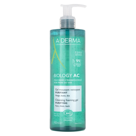 A-DERMA Jemný čistiaci penivý gél Biology AC 400 ml