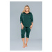 Women's pyjamas Izyda 3/4 sleeve, 3/4 legs - green