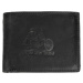 HL Luxusná kožená peňaženka s motorkou - čierna