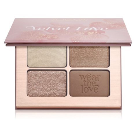 ZOEVA Velvet Love Eyeshadow Quad paletka očných tieňov odtieň Easy Nude Eyes