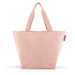 Nákupná taška cez rameno Reisenthel Shopper M Cord blush