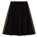 Dievčenská sukňa Michael Kors čierna farba, midi, áčkový strih
