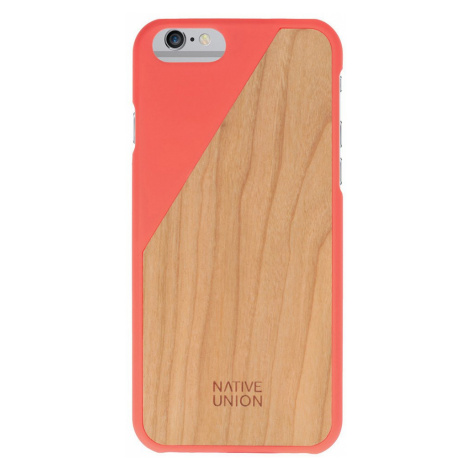 Kryt na iPhone 6 – Clic Wooden Coral Red