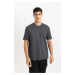 DEFACTO Oversize Fit Crew Neck Short Sleeve Heavy Fabric Basic T-Shirt