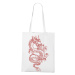 Plátená taška s potlačou čínského draka - originálna a praktická plátená taška