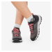 Turistické polovysoké ponožky Hike 500 2 páry sivo-červené