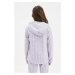 Trendyol Lilac Quilted Girl Knitted Sweatshirt
