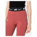 Nike Sportswear Legíny 'Club'  hrdzavo červená / čierna / biela