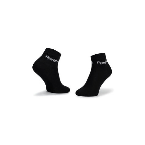 Reebok Súprava 3 párov kotníkových ponožiek unisex Act Core Ankle Sock 3p FL5226 Čierna