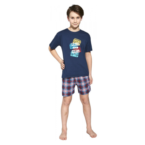 Chlapecké pyžamo model 15119243 Rock tmavě modrá 134/140 - Cornette