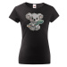 Dámské tričko Koala s listom - roztomilé dámské tričko