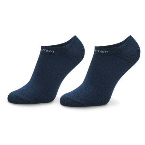 Calvin Klein Súprava 2 párov kotníkových ponožiek dámskych 701218774 Tmavomodrá